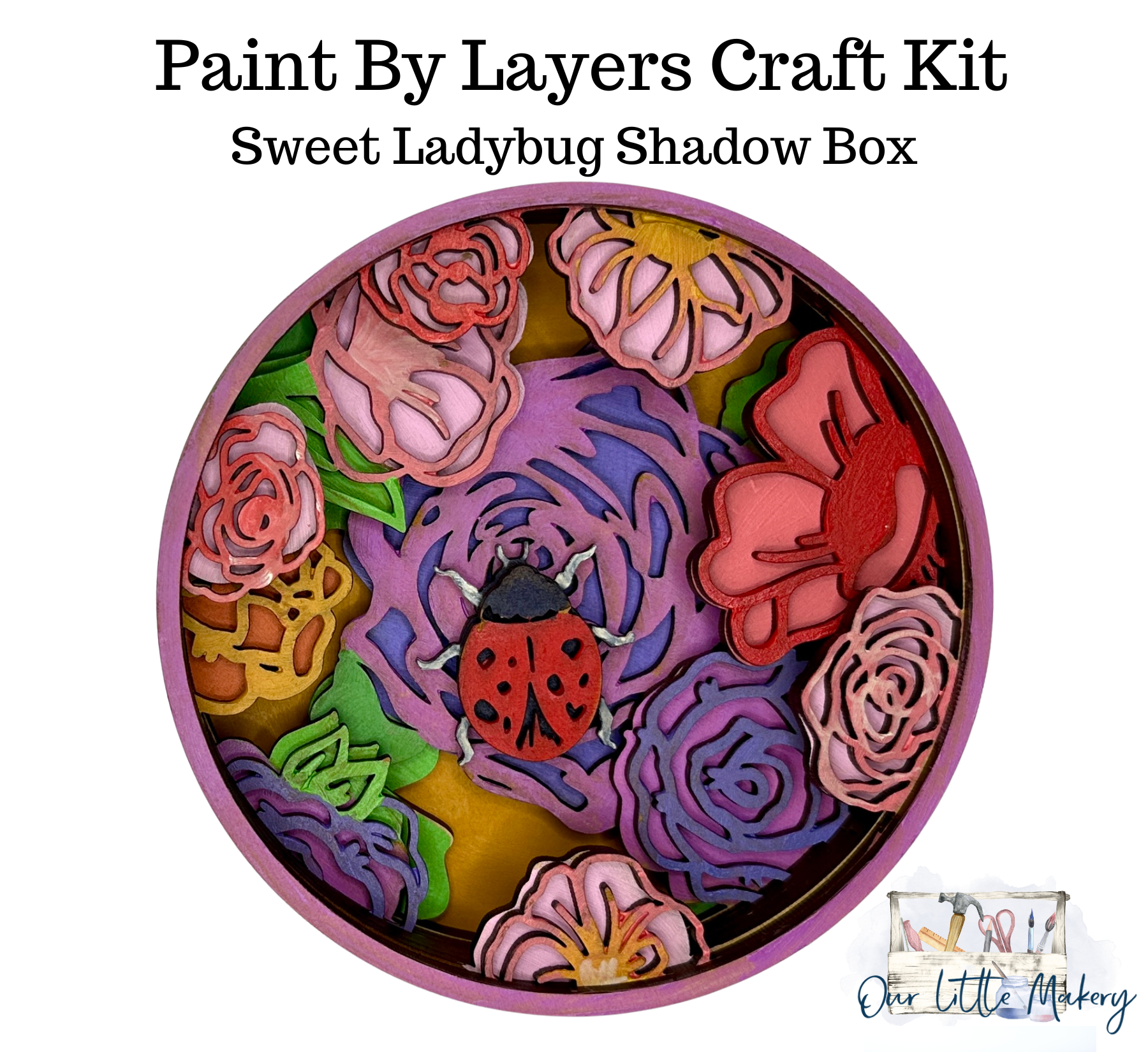 Sweet Ladybug Shadow Box Kit