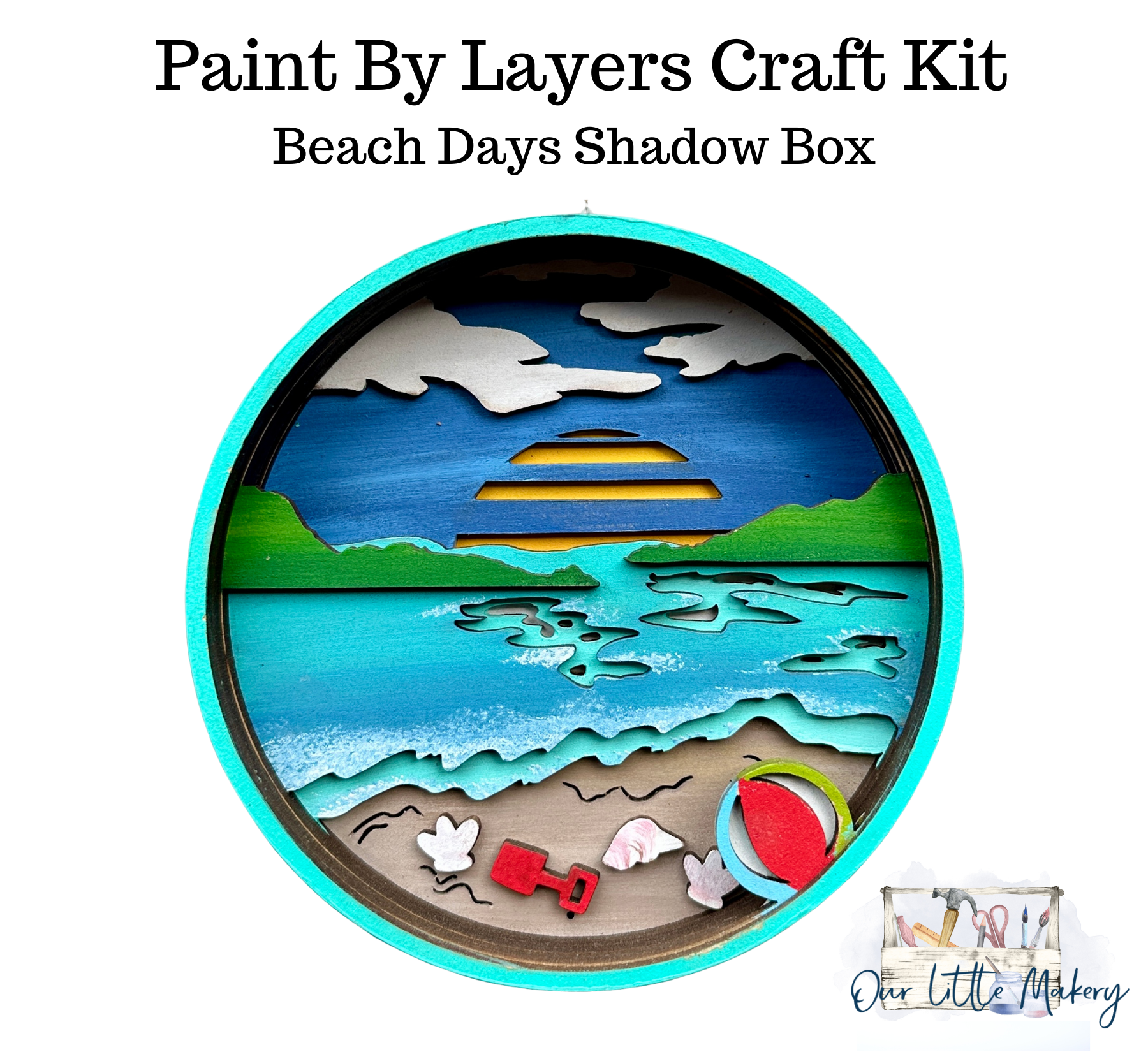 Beach Days Shadow Box Kit