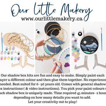 Jack-O-Lantern Shadow Box Kit