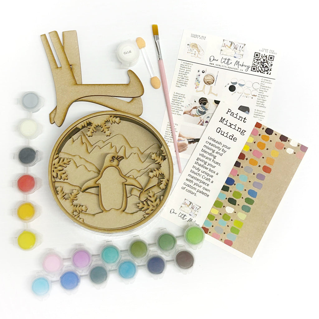 Penguin Shadow Box Kit