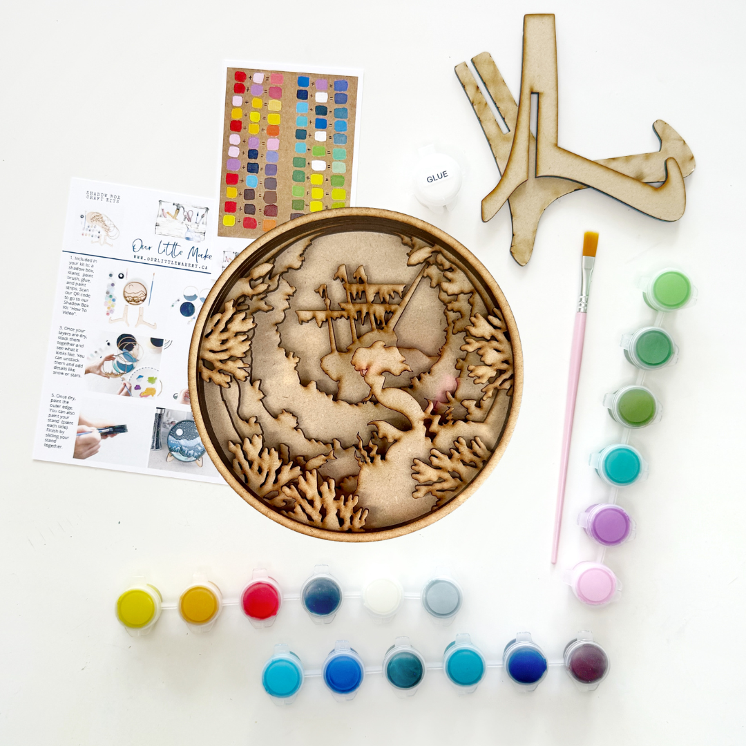 Mystic Mermaid Shadow Box Kit
