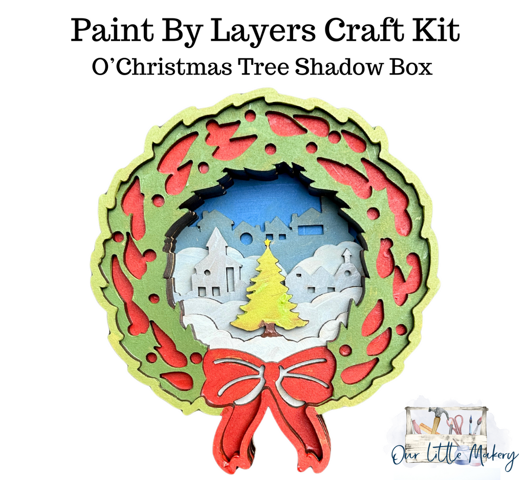 O'Christmas Tree Shadow Box Kit