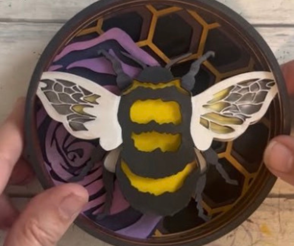 Bee Happy Shadow Box Kit