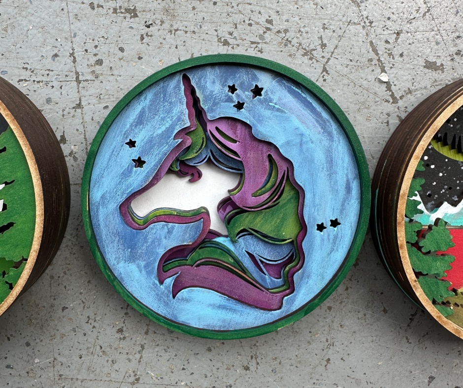 Unicorn Shadow Box Kit
