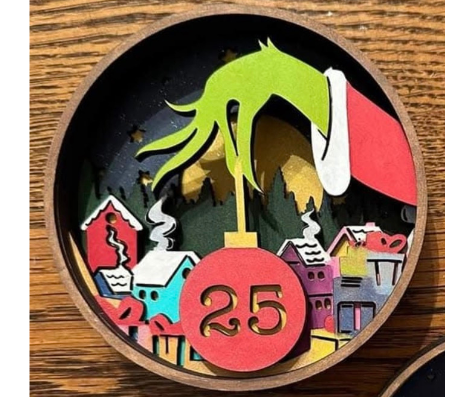 Merry Grinch-mas Shadow Box Kit