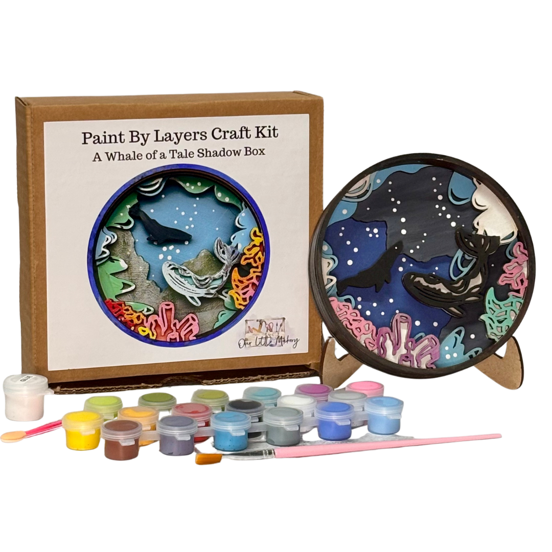 A Whale of a Tale Shadow Box Kit