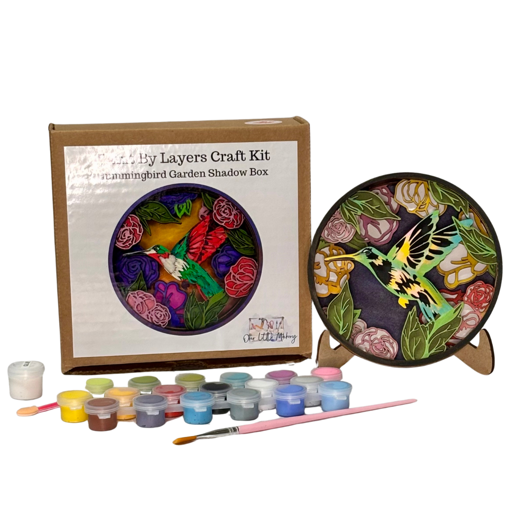 Hummingbird Garden Shadow Box Kit
